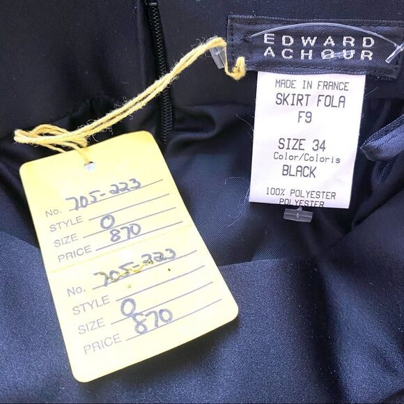 EDWARD ACHOUR FOLA MESH EMBROIDERED Tulip Midi skirt - Picture 8 of 9